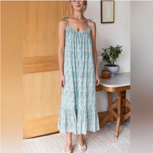 Emerson Fry India Collection Sundress Tuesday Flowers M/L NWT